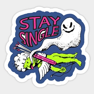 Anti Valentines Day Stay Single Sticker